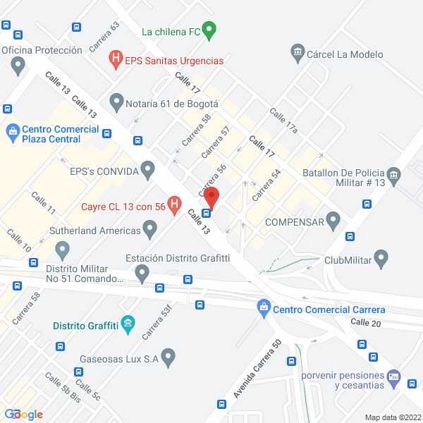 Map of Col Ret Ltda