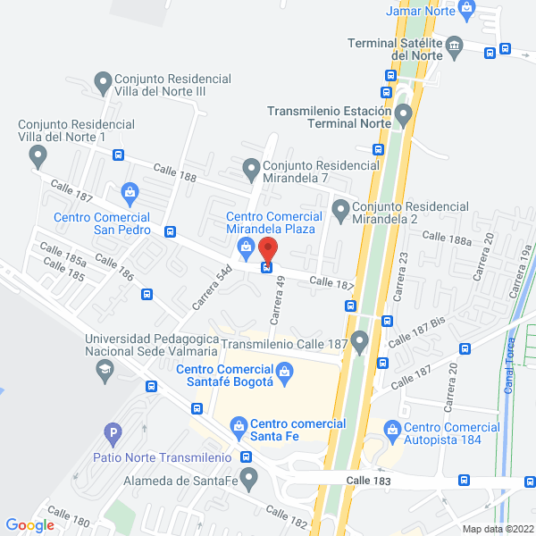 Map of Corralito Mirandela Plaza