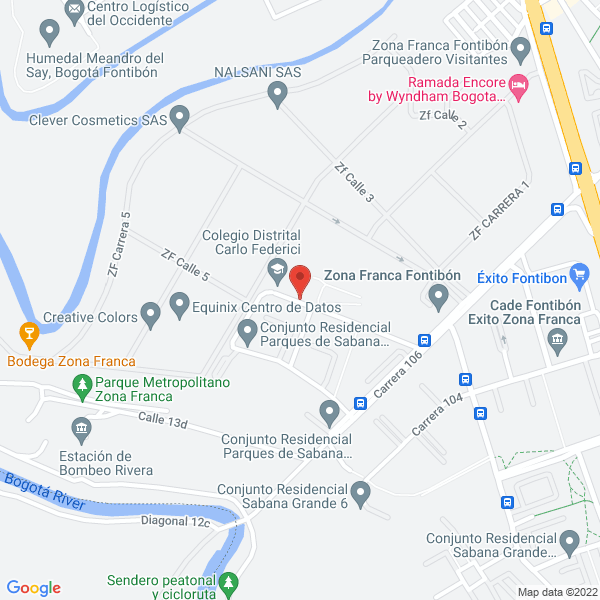 Map of Cosmos Escuela Futboll Sala