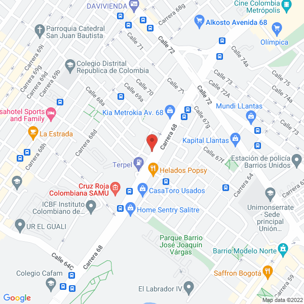 Map of Colectivos Y Camionetas