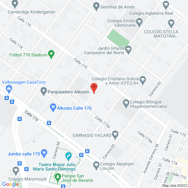 Map of Colegio Bilingüe Campestre