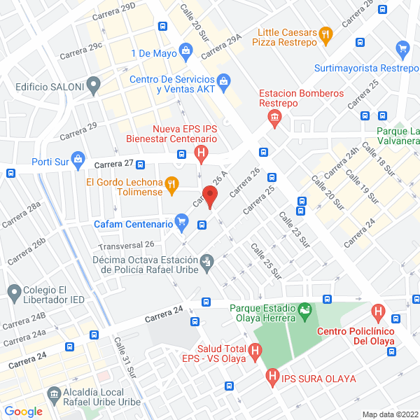 Map of Colegio De Arbitros De Fútbol De Salón Conarsa