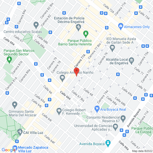 Map of Colegio Infantil Genesaret