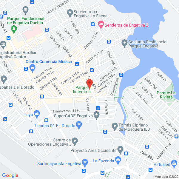 Map of Colegio Mayor De Engativa