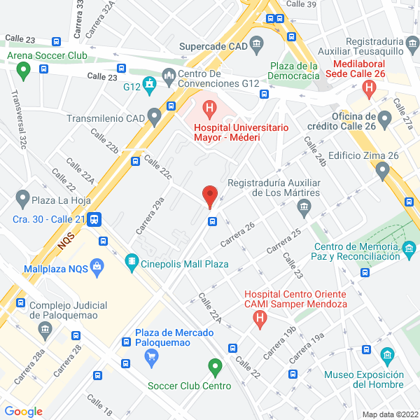 Map of Conjunto Residencial Usatama Manzana J