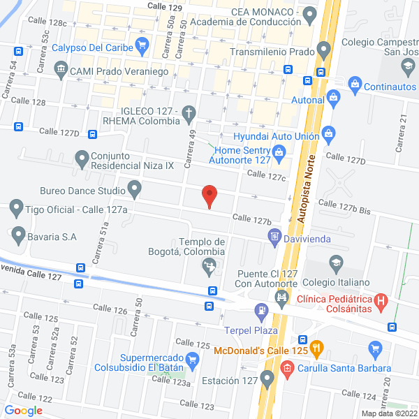 Map of Construcciones Tecnológicas L&E Ltda.