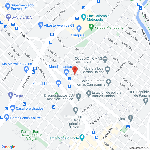 Map of Construcciones Y Servicios Metalmecanicos S.A.S