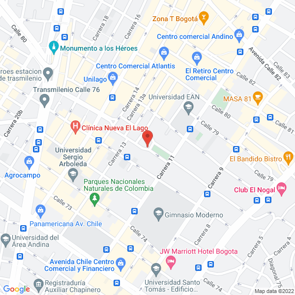 Map of Constructora A-2 Ltda