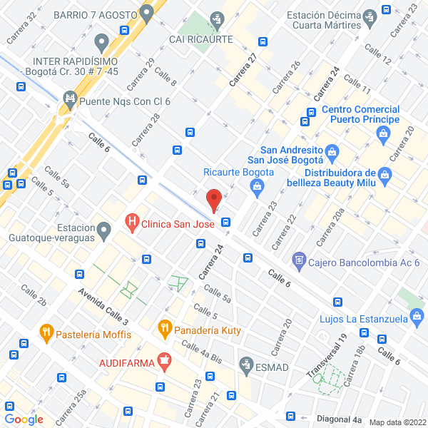 Map of Constructora Cyal S.A.S.
