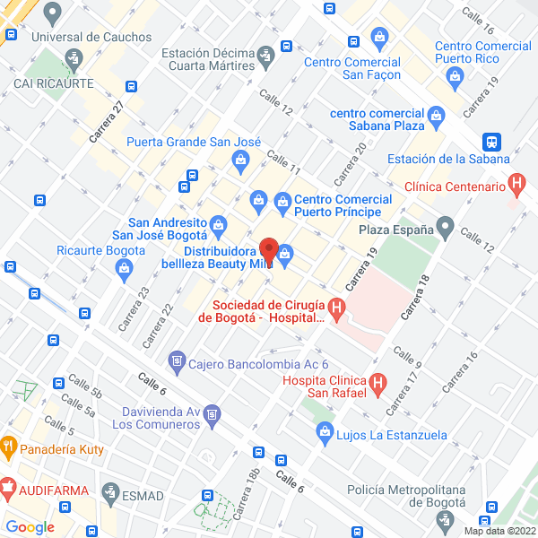 Map of Constructora M & V Ltda.