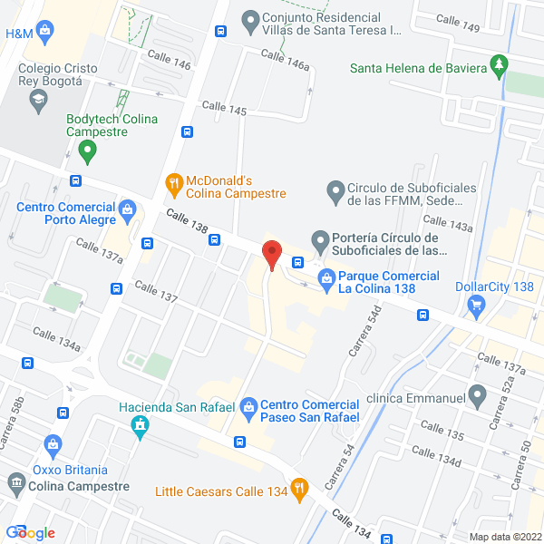 Map of Constructora Urbana San Rafael S.A