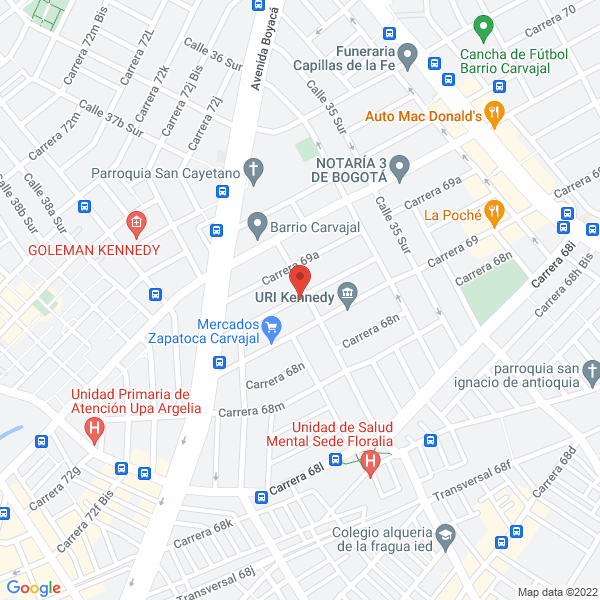Map of Contienda S.A