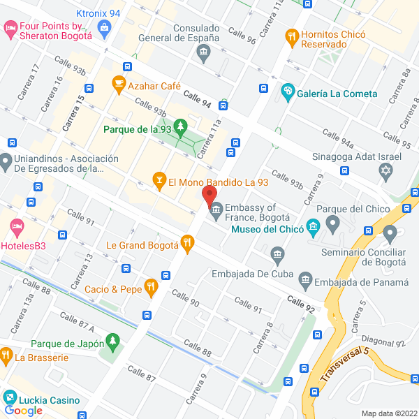 Map of Representantes Mobiliarios E Inmobiliarios S.A.