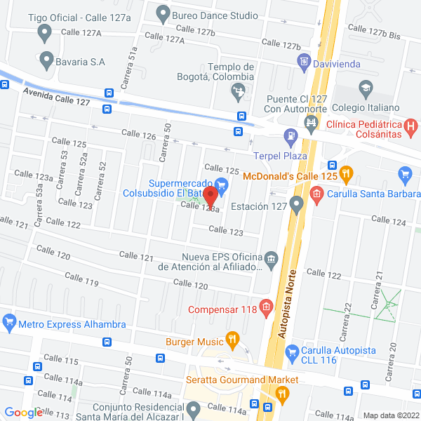 Map of Restaurante El Batán