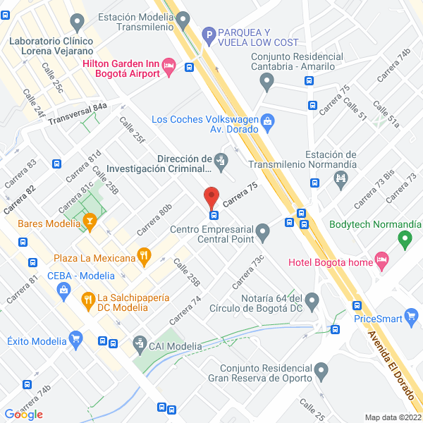 Map of Sala De Belleza De Marilyn