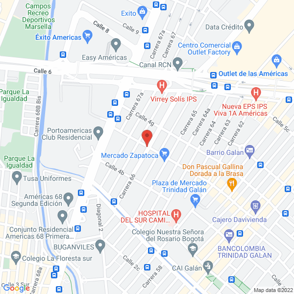 Map of Sastrería Venus