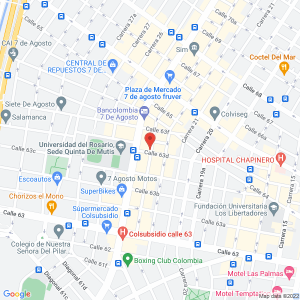 Map of Sim Servicios Integrales De Mensajería