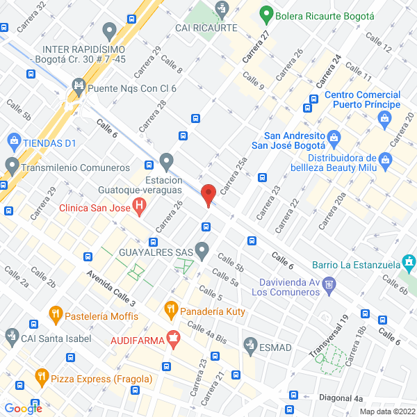 Map of Suministros Y Soluciones Buitrago S.C.