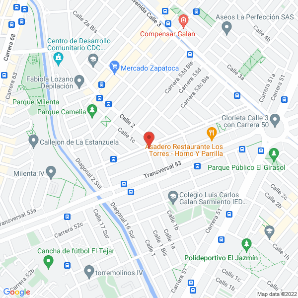 Map of Supermercados Compre Más