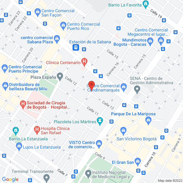 Map of Surtidor De Aves De La 22