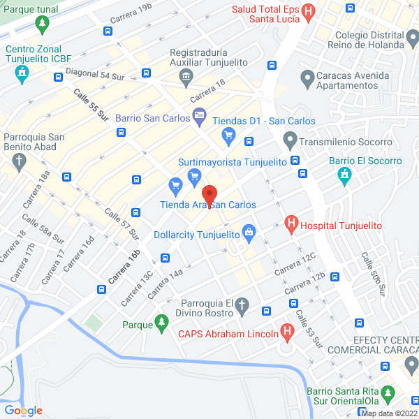 Map of Creaciones Olga