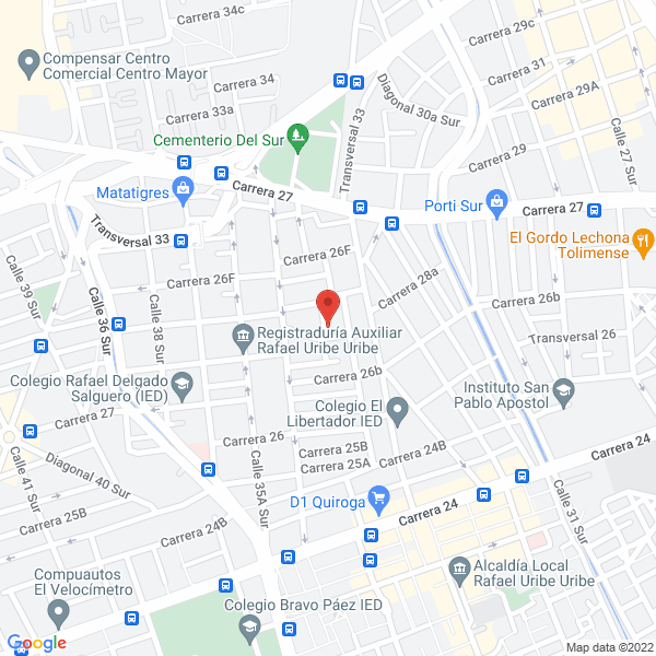 Map of Creaciones Y Comercializadora Jas Ltda.