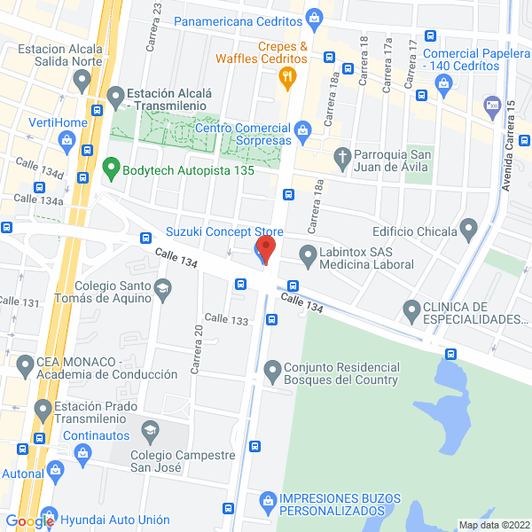 Map of Telefonía Y Telecomunicaciones