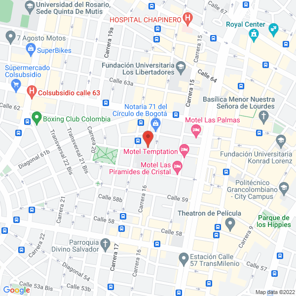 Map of Templo Génesis