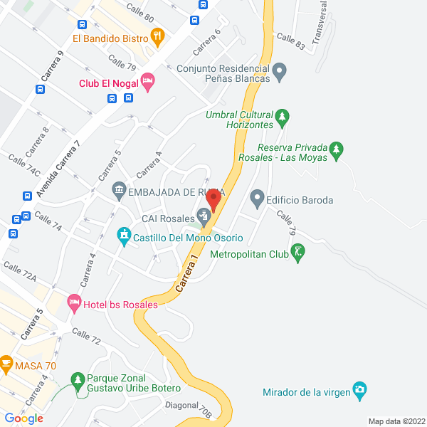 Map of Transporte E Ingenieria Ltda