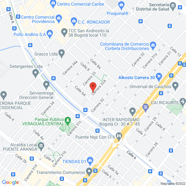 Map of Transportes Cogecar Ltda.