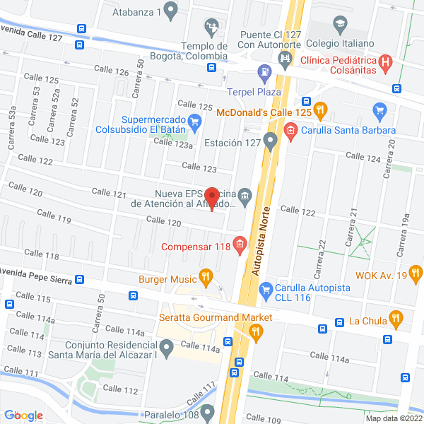 Map of Tukano Publicidad