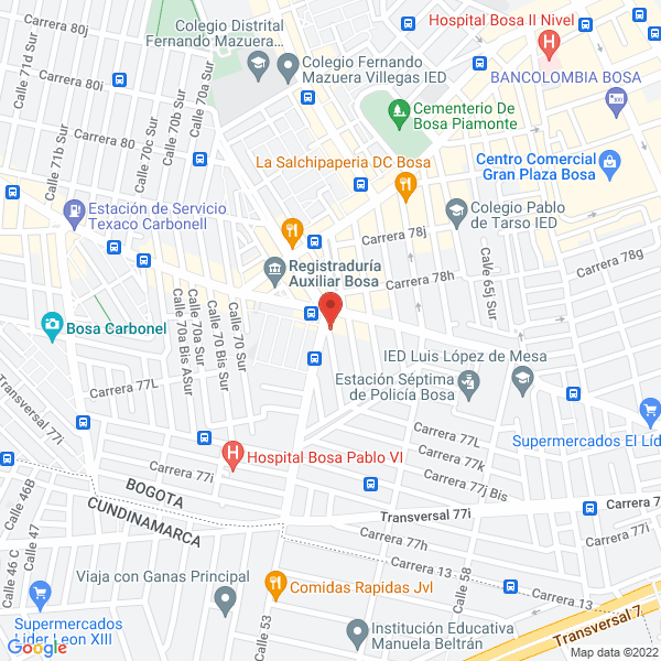 Map of Visión Comunicaciones