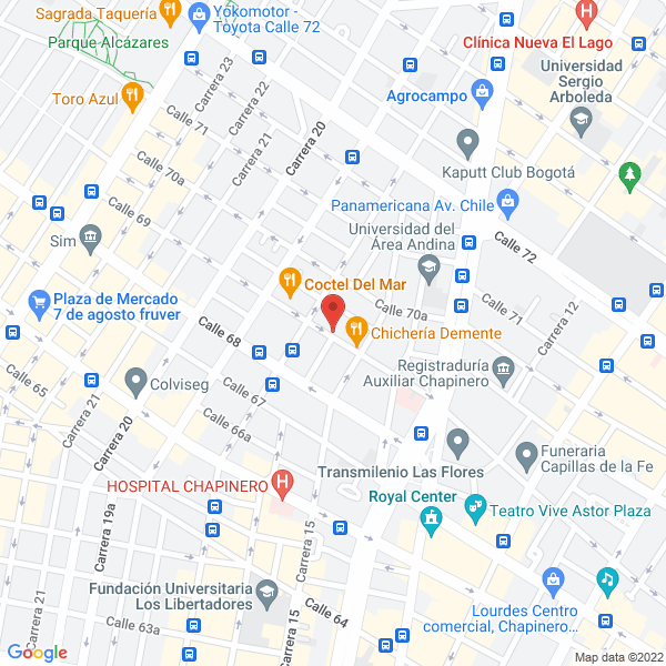 Map of Damas Unión Social
