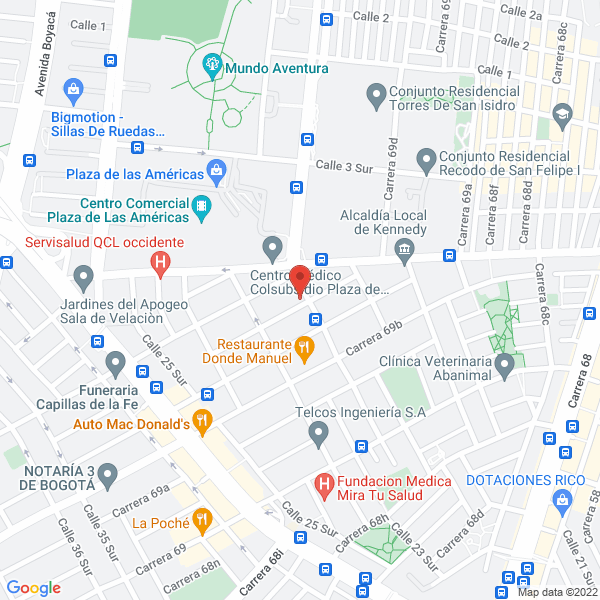 Map of Daviplas Ltda.
