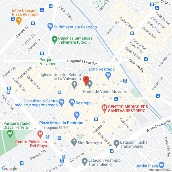 Map of Creaciones Napoli