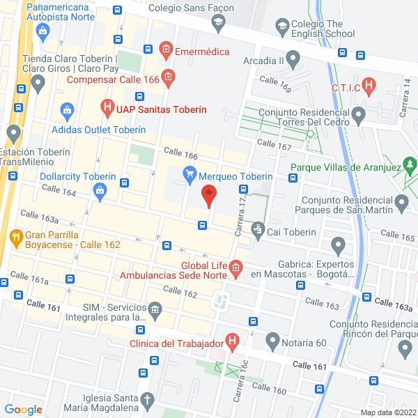 Map of Comercial De Acabados Petreos