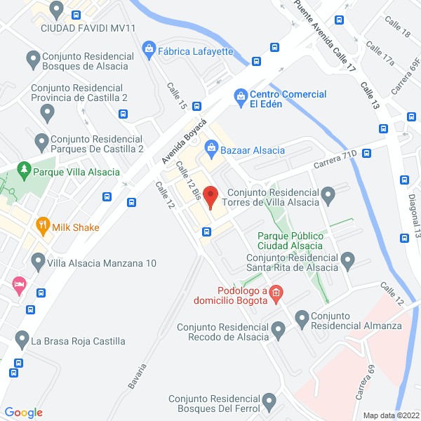 Map of Comercializadora Arcaplast De Colombia E.U.