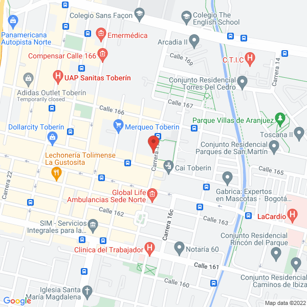 Map of Comercializadora De Alimentos Ramdi S.A.S.