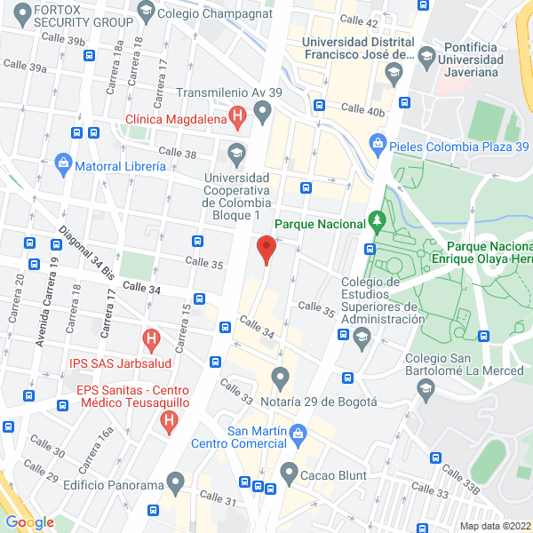 Map of Consultores En Seguros Ramírez