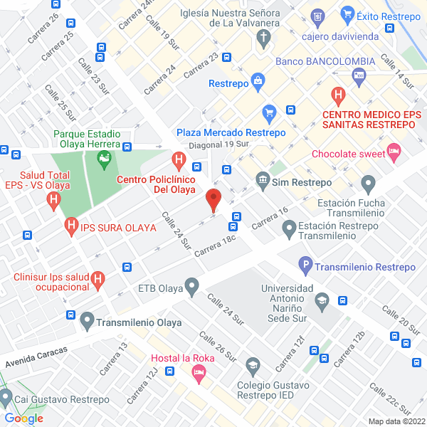 Map of Creaciones Astrid
