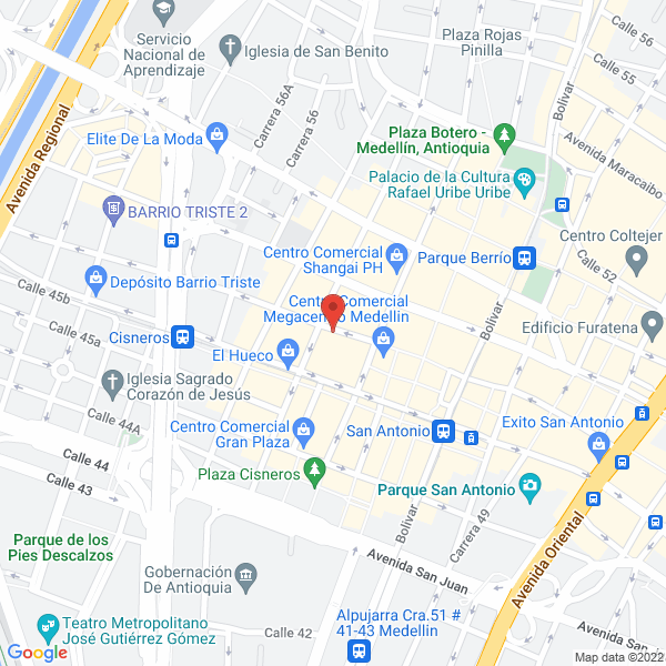 Map of Creaciones Valmode