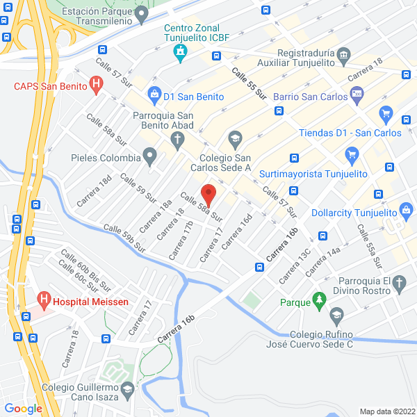 Map of Cueros Prisma Ltda.