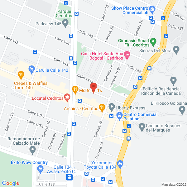 Map of Diego Botero Cabal Y Asociados