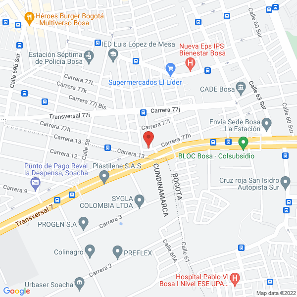 Map of Diseños Laurens