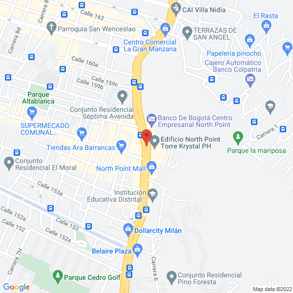 Map of Diseños Y Estructuras Ingenieros Civiles Ltda.