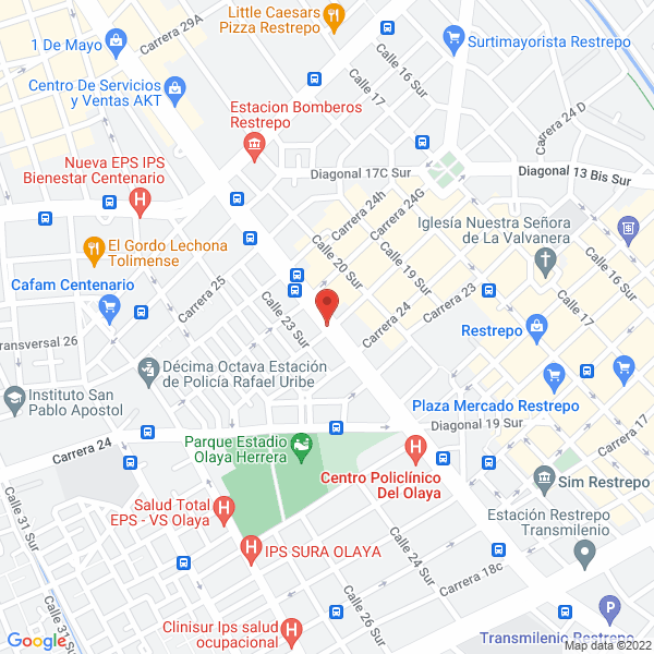 Map of Dotaciones Elite