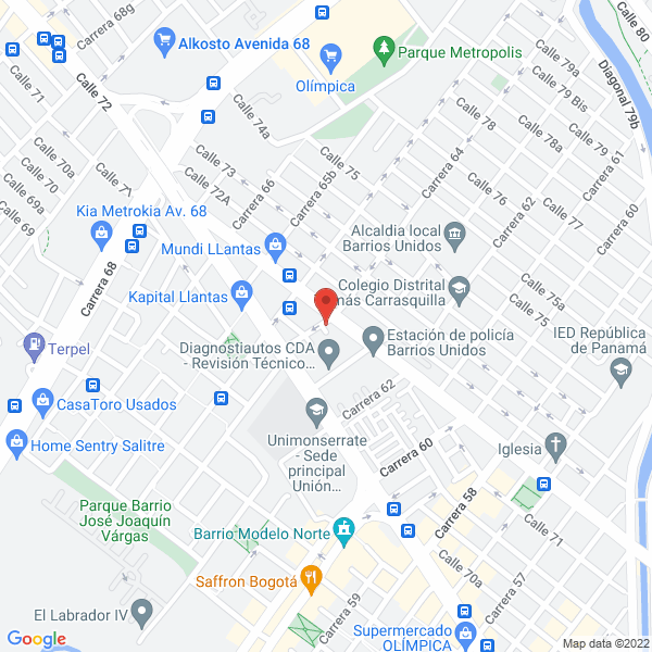 Map of Dp Y Estudio
