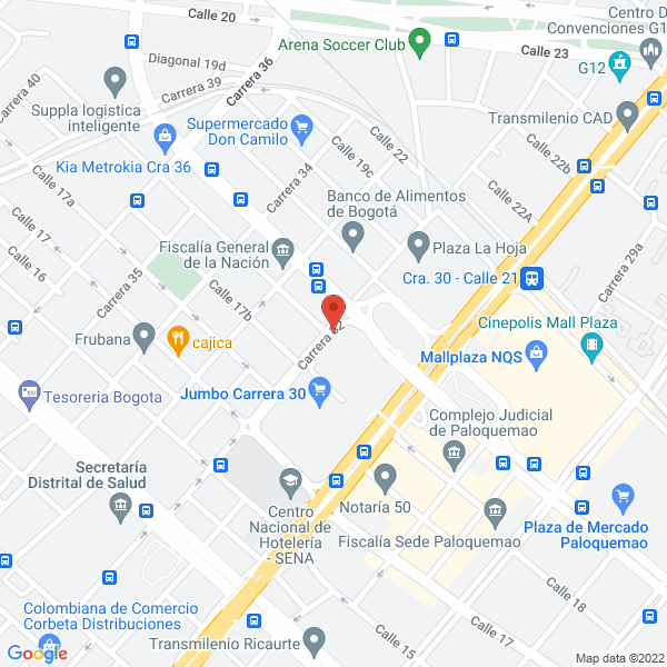 Map of Dulces Hansel & Gretel