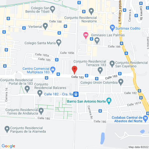 Map of E & N Asociados Ltda.