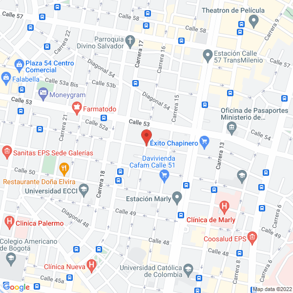 Map of E Y M Ingenieros Asociados Ltda